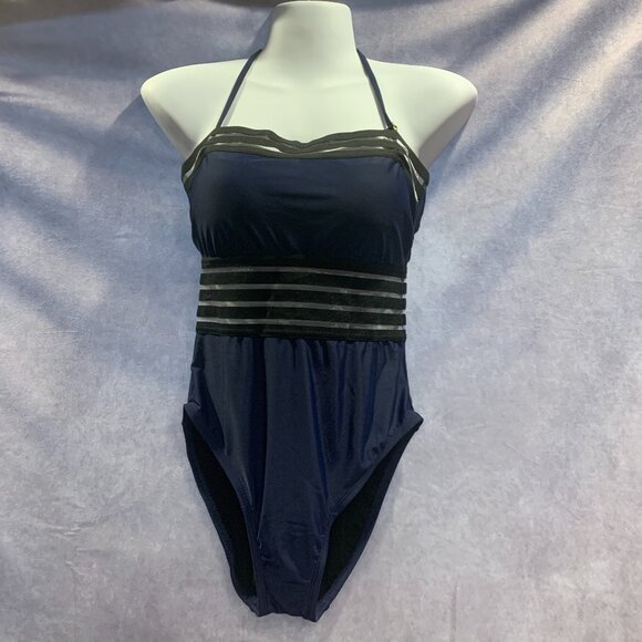 Hilor Strapless One Piece Tummy Control Halter Slimming Bathing Suit - Picture 1 of 10